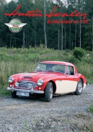 Enthusiast nr 102 - Austin Healey Club Sweden