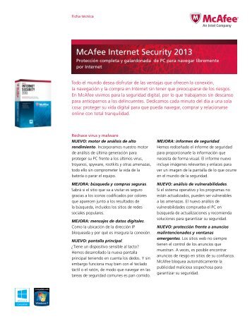 McAfee Internet Security 2013 - enuninstante.net