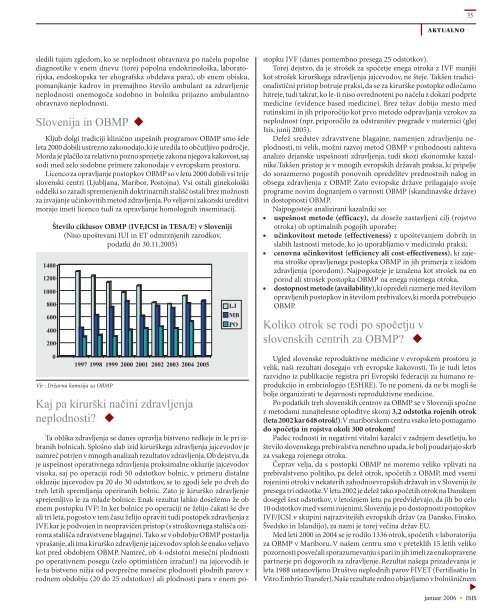 ISIS januar 06.indd - ZdravniÅ¡ka zbornica Slovenije