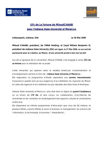 TÃ©lÃ©charger le CommuniquÃ© de Presse (PDF) - YNNA Holding