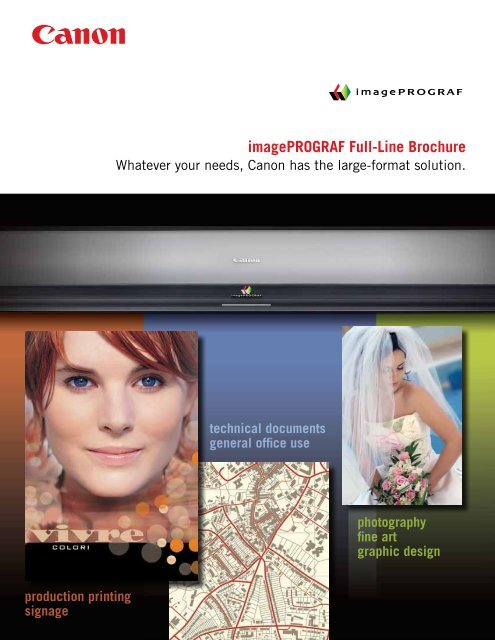 imagePROGRAF full line brochure (.pdf). - Canon USA, Inc.