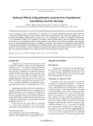 Antitumor Effects of Sesquiterpene Lactones from Crepidiastrum ...