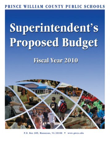 Superintendent's Proposed Budget, FY 2010 - Prince William ...