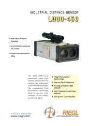 LD90-450 Datasheet - RIEGL Laser Measurement Systems