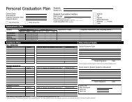 Personal Graduation Plan: Detailed Planning Form and Credit ...