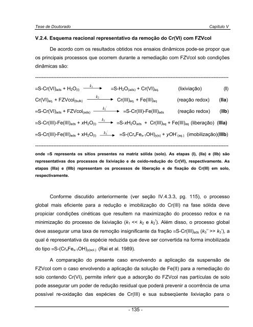 tratamento redutivo de solo e Ã¡gua subterrÃ¢nea contaminados com ...