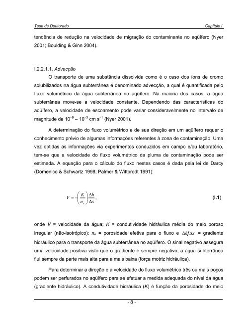 tratamento redutivo de solo e Ã¡gua subterrÃ¢nea contaminados com ...