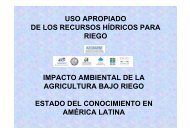 impacto ambiental de la agricultura bajo riego estado del ...