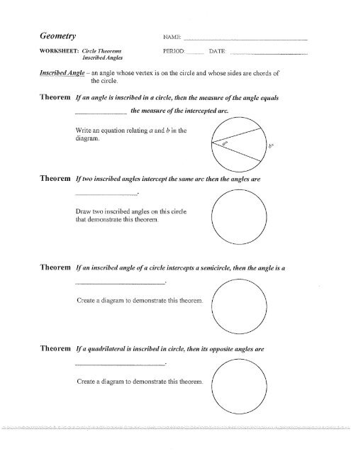 Circles - Basic Terms