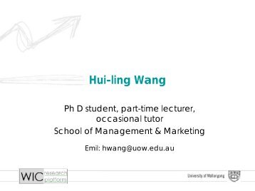 Hui-ling Wang - Staff