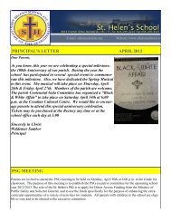 PRINCIPAL'S LETTER APRIL 2012 PSG MEETING - St. Helen's ...