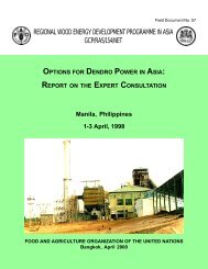 Options for Dendro Power in Asia - Natural Resources Institute