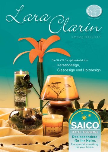 … Kerzendesign, Glasdesign und Holzdesign Katalog 20 08/2009