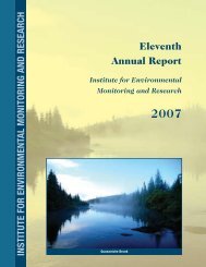 2007 Annual Report - Institute for Environmental Monitoring and ...