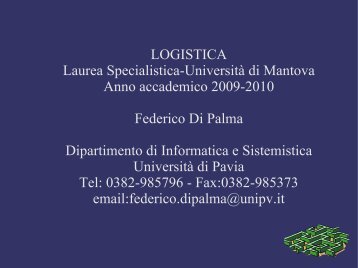 Introduzione alla Logistica