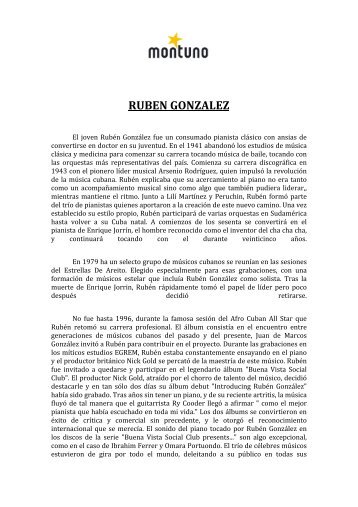 RUBEN GONZALEZ - Montuno