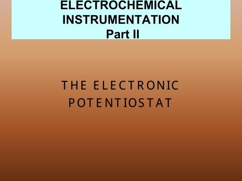 The Potentiostat