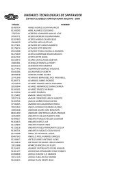 Relacion De Proyectos 2012 Unidades Tecnola Gicas De Santander