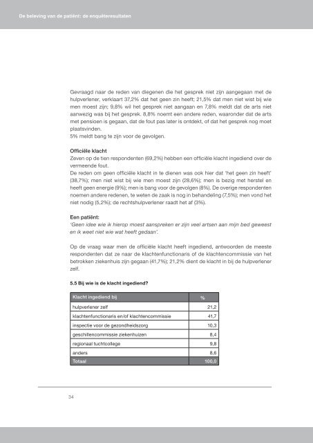 Over leven in de medische letselschadepraktijk - De Ombudsman