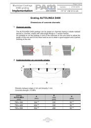 Autolinea Site Installation guidelines - Saint-Gobain PAM UK