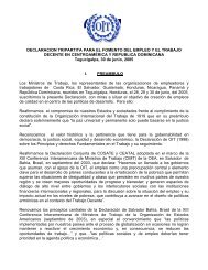 DeclaraciÃ³n tripartita pra el fomento del empleo y el trabajo decente ...