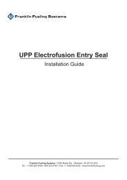 Installation: UPP Electrofusion Entry Seal - Franklin Fueling Systems