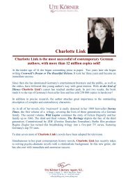 Charlotte Link - Ute Körner Literary Agent, S.L.