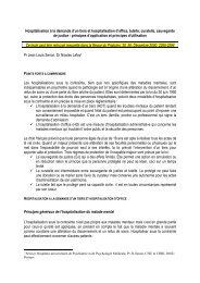 Hospitalisation Ã  la demande d'un tiers et hospitalisation d'office ...