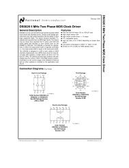 DS0026 5 MHz Two Phase MOS Clock Driver - Komponenten