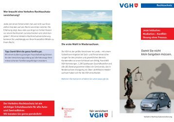 Verkehrsrechtschutz - VGH - Versicherung Göttingen, Eckart Welz ...