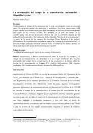 La construcción del campo de la comunicación - II Congreso ...