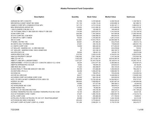 200806 Web Reports - Alaska Permanent Fund Corporation