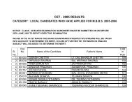 CET - 2005 RESULTS - Sikkim