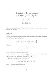 Quantitative Macroeconomics (with Heterogeneous Agents) - Cemfi