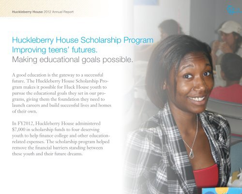 2012 Annual Report - Huckleberry House
