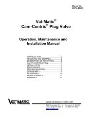 CCPV-OM2 - Val-Matic Valve and Manufacturing Corp.