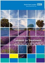 Consent to Treatment information - North East London NHS ...