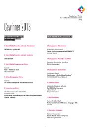 DPOK_WINNER 2013.indd - Deutscher Preis fÃ¼r ...