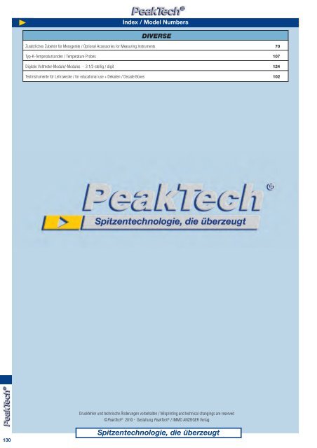 www.peaktech.eu