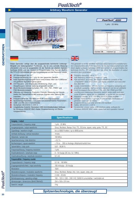 www.peaktech.eu