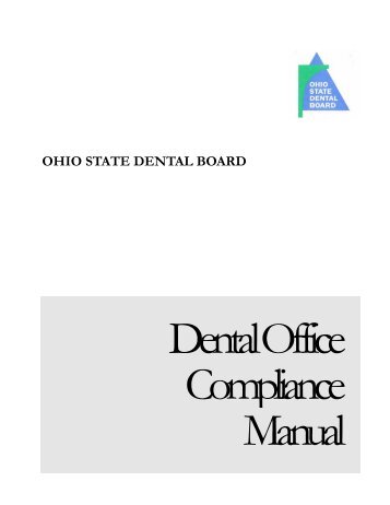Dental Office Compliance Manual - the Ohio State Dental Board ...