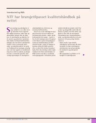 NTF har bransjetilpasset kvalitetshÃ¥ndbok pÃ¥ nettet - Den norske ...