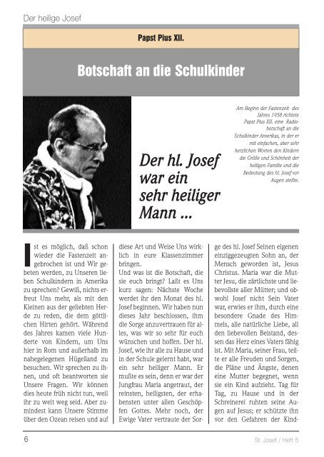 diesem Link - Gemeinschaft vom heiligen Josef