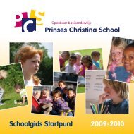 PCS Schoolgids STARTPUNT 0910.pdf - Prinses Christina School