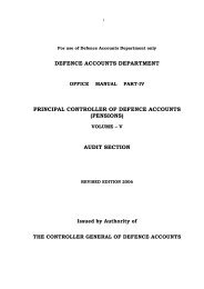 Chapters - Controller of Defence Accounts (Pensions)