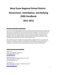 What is Harassment, Intimidation or Bullying? - West Essex ...