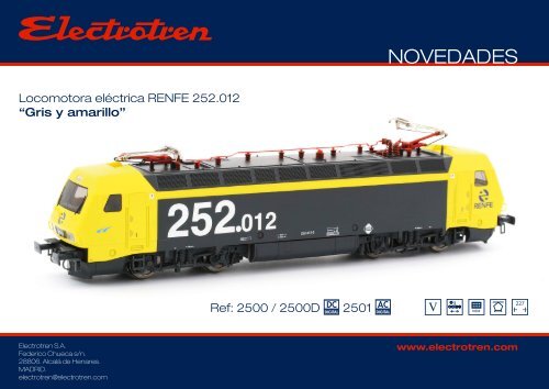 Novedades Electrotren - Railwaymania.com