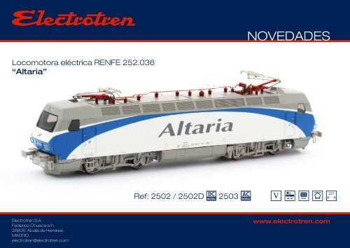 Novedades Electrotren - Railwaymania.com