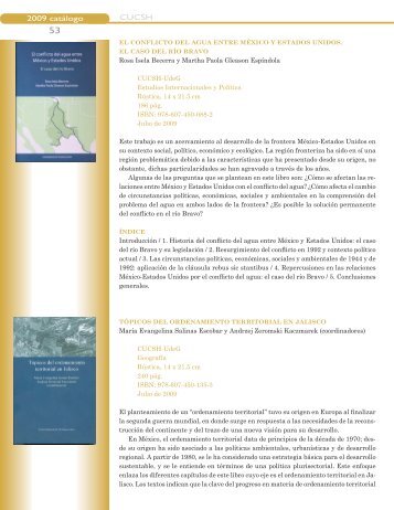 2009 - Publicaciones.cucsh.udg.mx - Universidad de Guadalajara