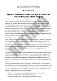 Medical Direction for Respiratory Care Services ... - AARC.org